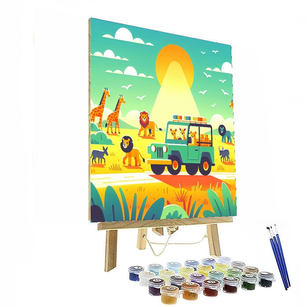 Sunny Savannah Safari DIY Paint By Numbers