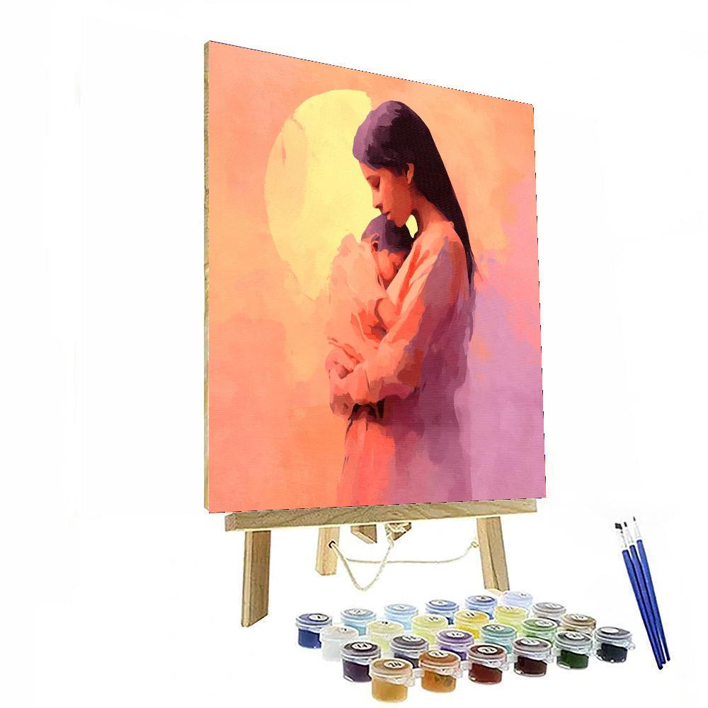 The Love Of A Mother Number Painting