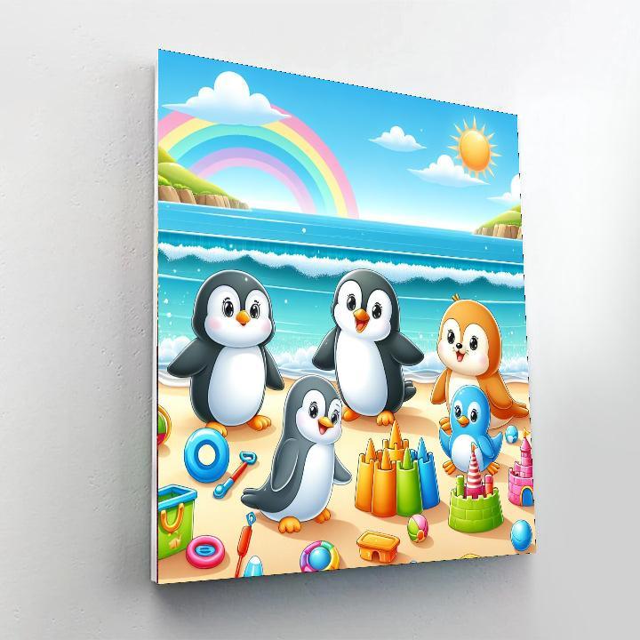 Fun At The Beach Party DIY Paint By Numbers