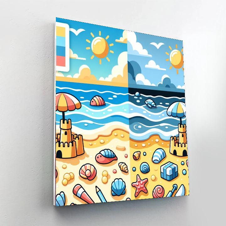 Beach Day Adventure Numbered Painting Kits