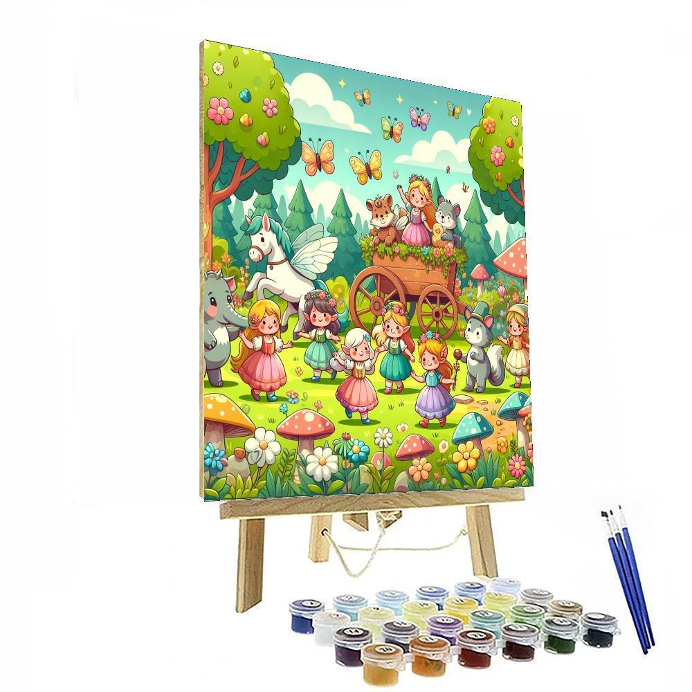Enchanted Meadow Frolic Painting Number Kit