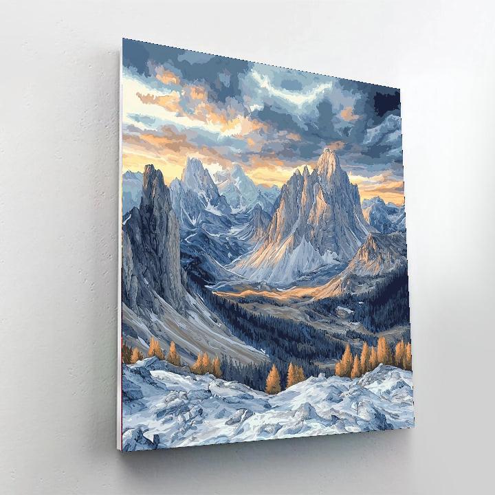 Leighton Inspired Leighton's Mountain Majesty  Number Painting