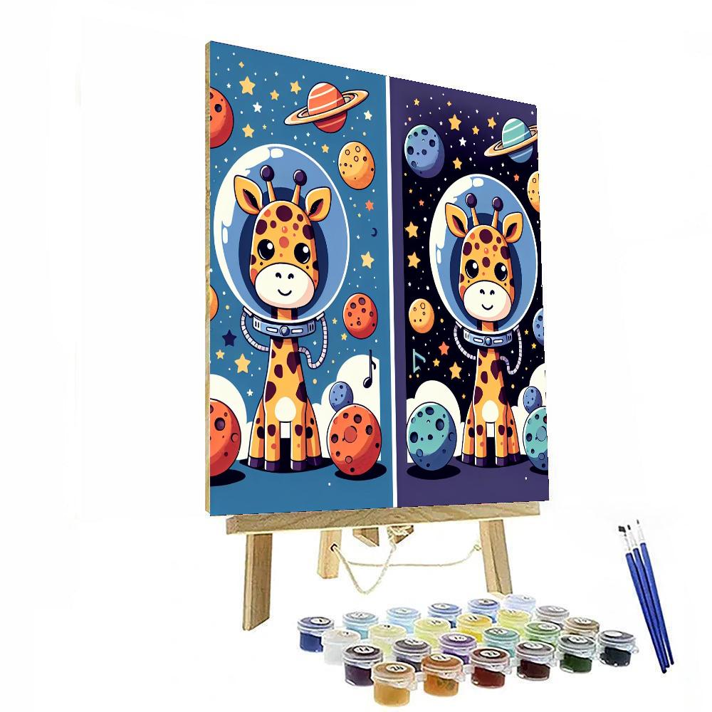 Galaxy Giraffes Journey Numbered Painting Kits