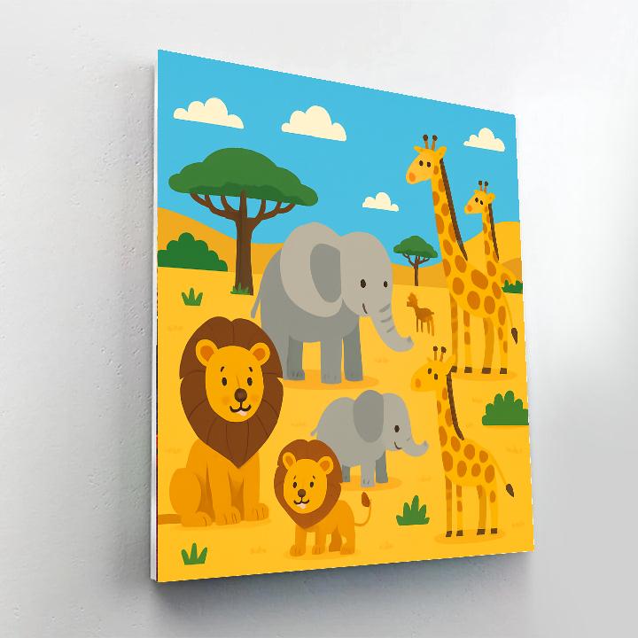 Safari Wildlife Watch Painting By Numbers Kit