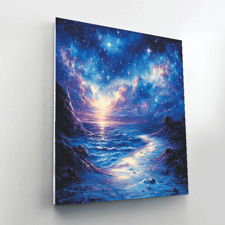 René Magritte Inspired Dreamy Cosmic Landscapes  Paint By Numbers Kits