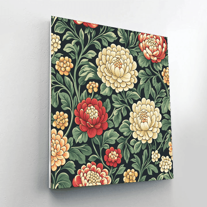 Morris Inspired Vintage Motifs  Paint By Number