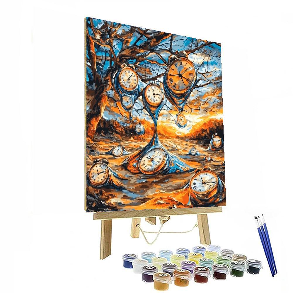 Salvador Dali Inspired The Persistence Of Dreams  Number Painting