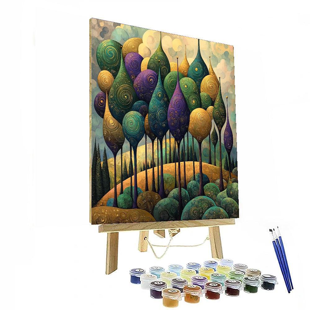 Salvador Dali Inspired Surreal Forest  Numbered Painting Kits