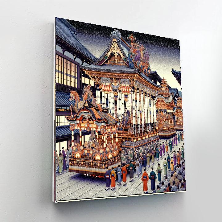 Gion Yatai Kaiken - Japan Number Painting