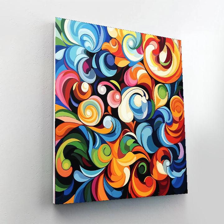 Gustav Klimt Inspired Whirlwind Of Inspiration  Paint By Numbers Art