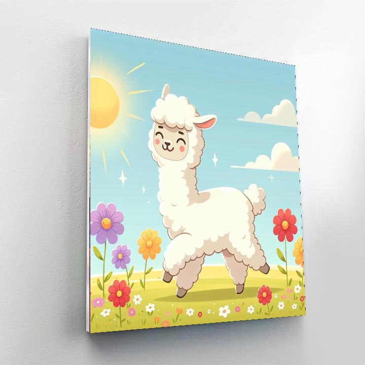 Fluffy Alpaca Adventure Numbered Painting Kits