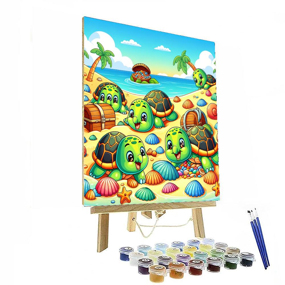 Turtle Treasure Hunt Paint By Numbers