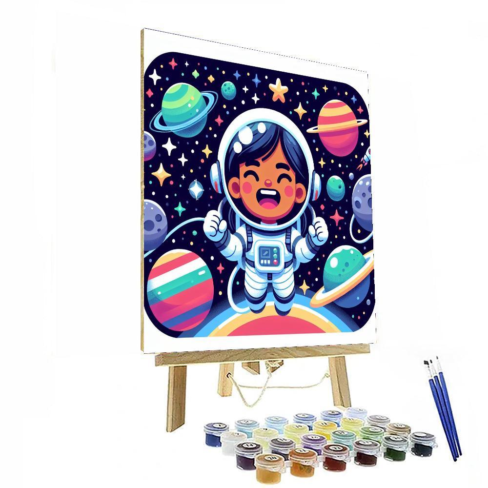 Space Explorer Adventures Painting Number Kit