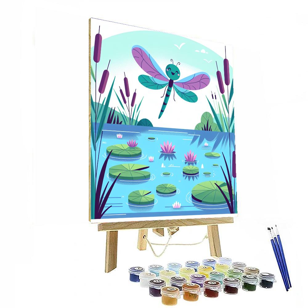 Dragonfly's Pond Adventure Painting By Numbers Kit