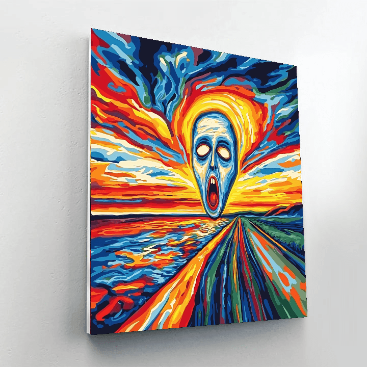 Edvard Munch Inspired Vibrant Visions  Paint By Numbers Kits