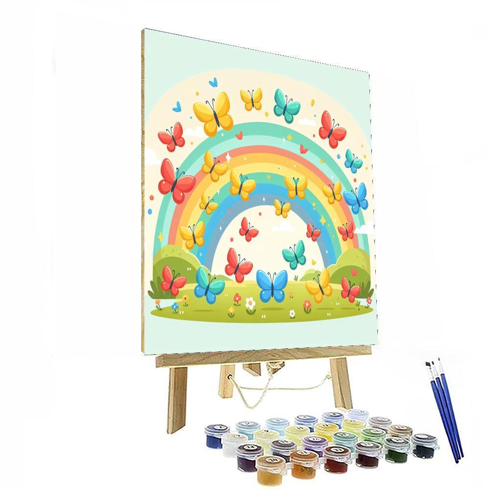 Rainbow Butterfly Quest Numbered Painting Kits