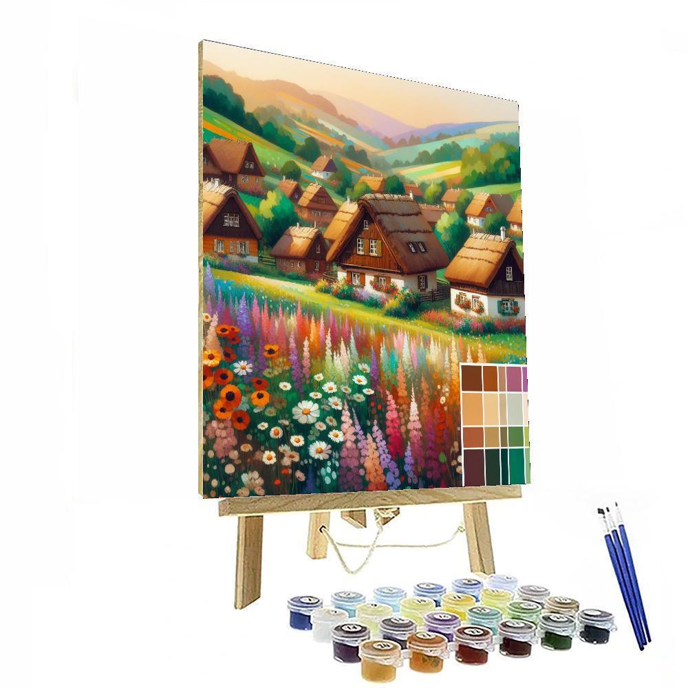 Charming Countryside Cottages DIY Paint By Numbers