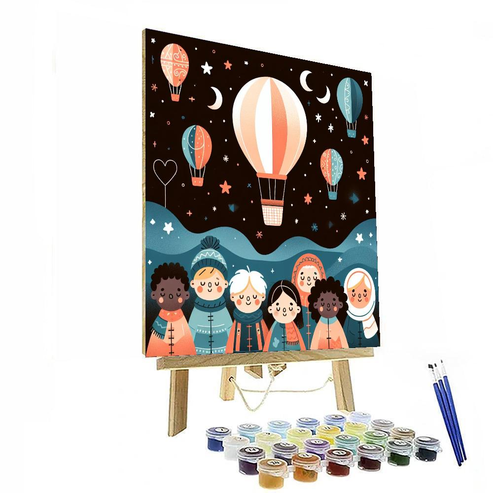 Starry Night Voyagers Paint By Color