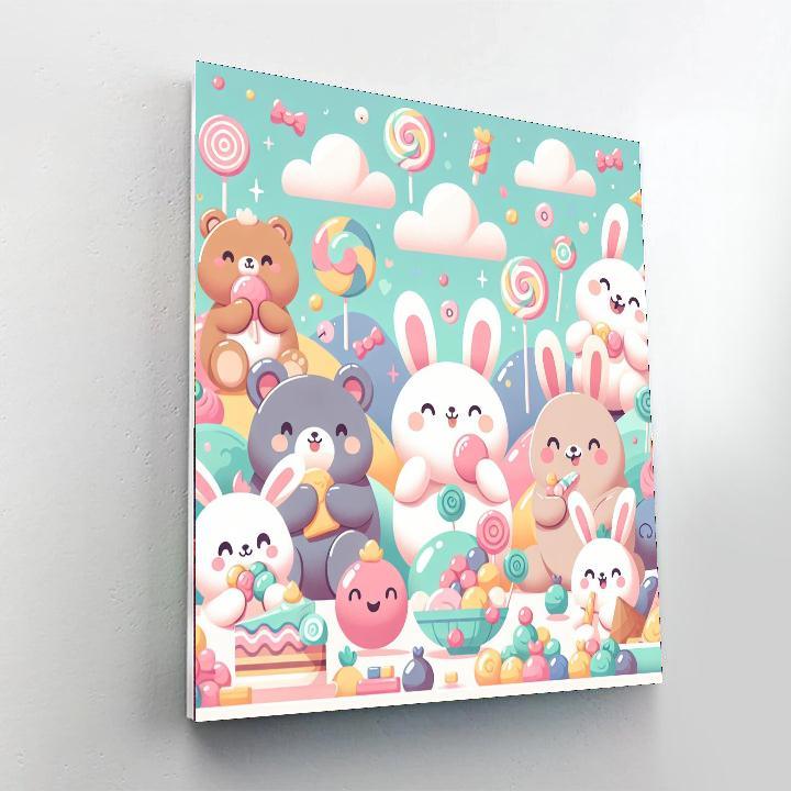 Bubblegum Pals Painting Number Kit