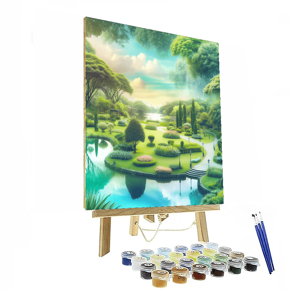Park Tranquility Painting Number Kit