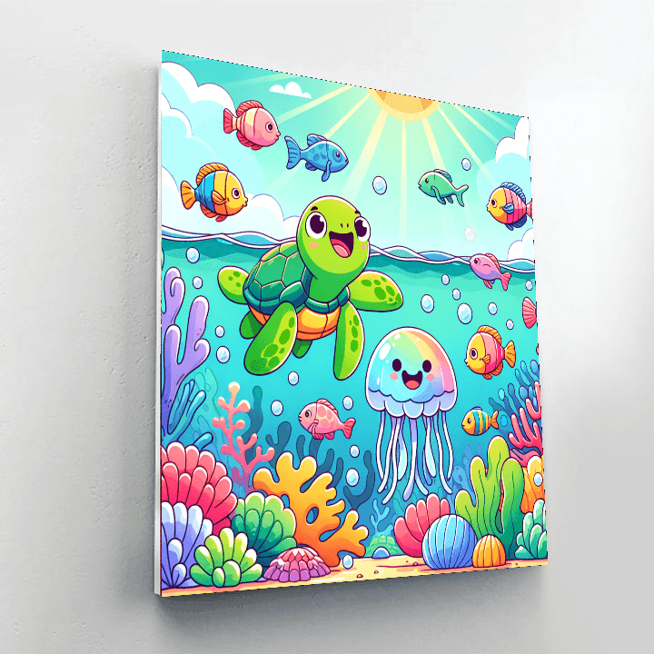 Oceanic Friends Painting Number Kit