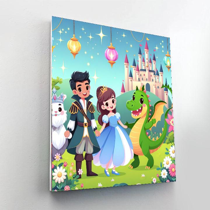 Magical Fairytale Friends Number Painting