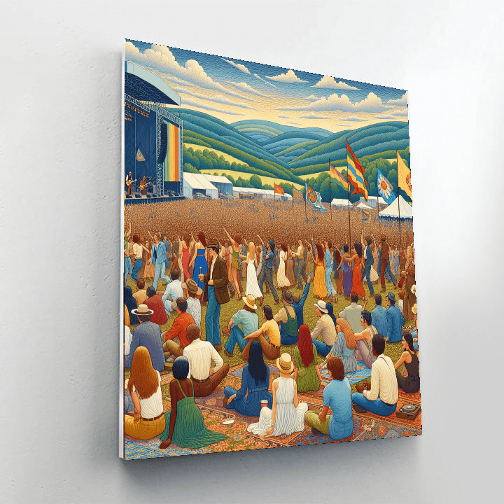 Woodstock Music And Art Fair - Usa Paint By Numbers Art