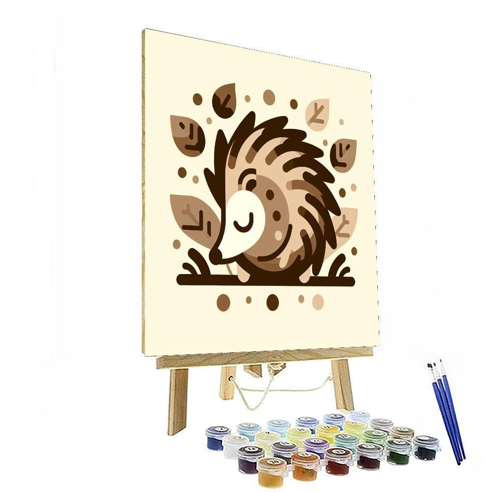 Harmonious Hedgehog Hideaway Paint By Color