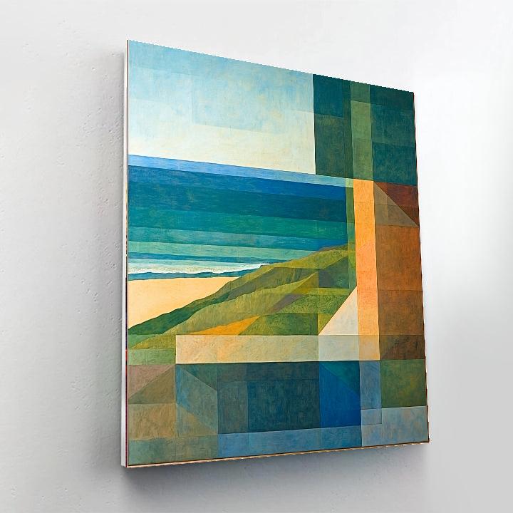 Richard Diebenkorn Inspired Aerial Poetry  Paint By Color
