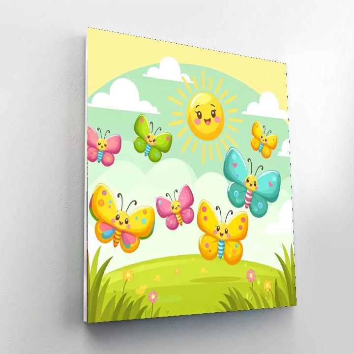 Butterfly Breeze Paint By Color