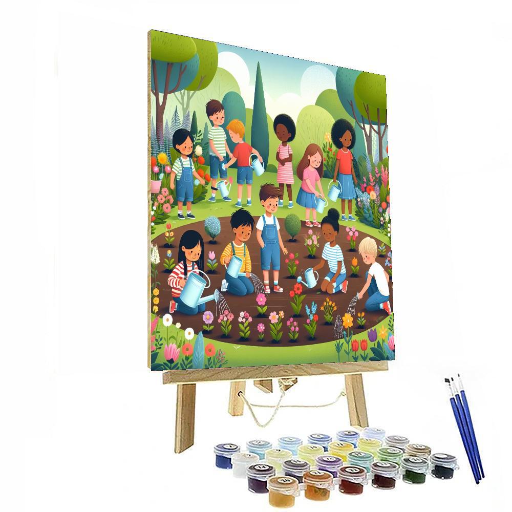Garden Of Blooming Wonders Numbered Painting Kits