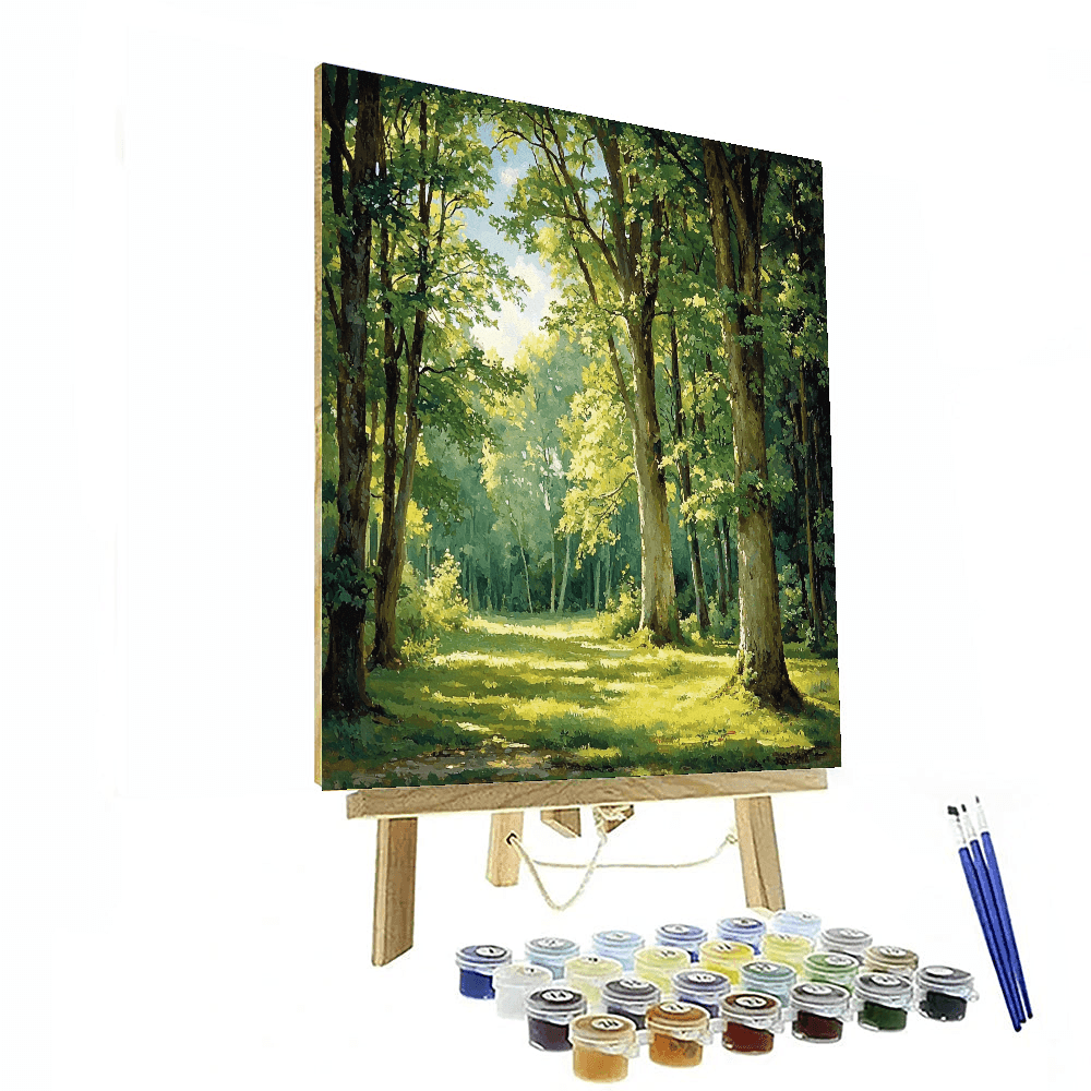 Caspar David Friedrich Inspired Nature's Embrace  Paint By Color
