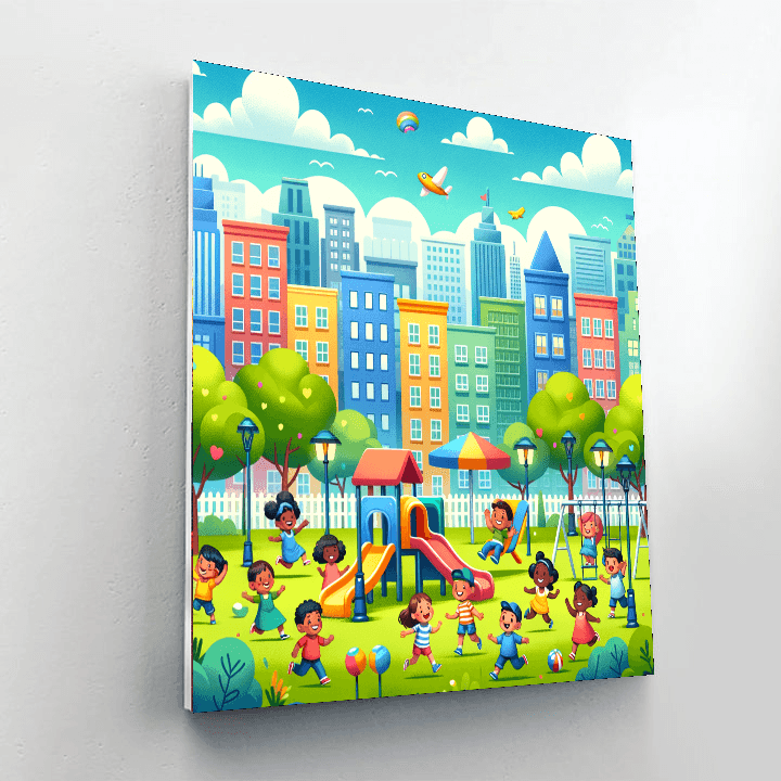 Creative Cityscape Paint By Color