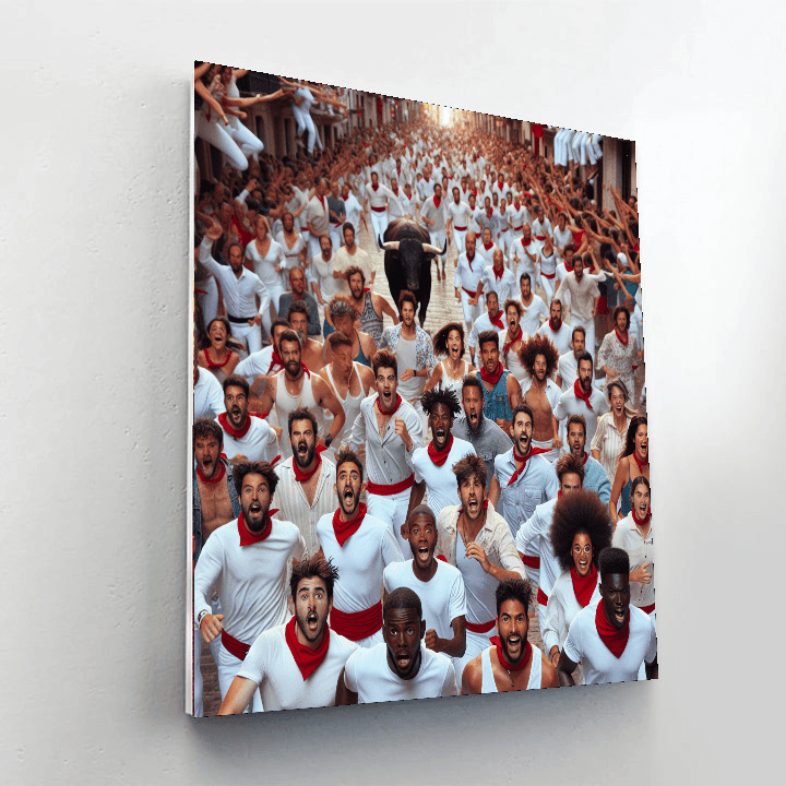 Festival Of San Fermin Number Painting