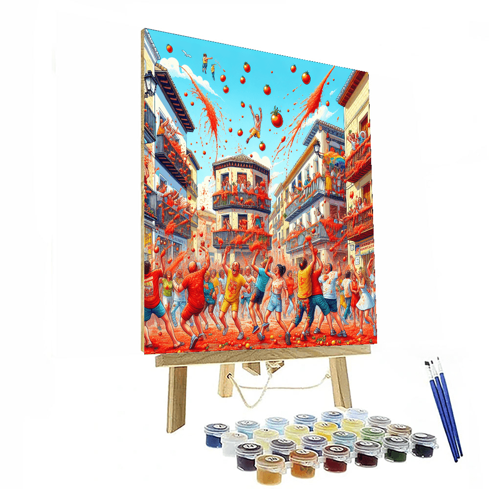La Tomatina - Valencia Paint By Numbers Art
