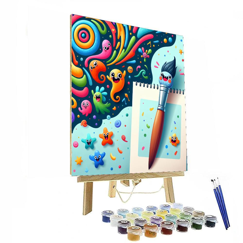 The Magic Paintbrush Adventure DIY Paint By Numbers