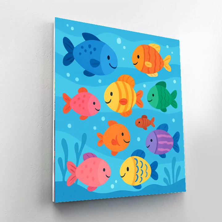 Fancy Fish Parade Painting By Numbers Kit
