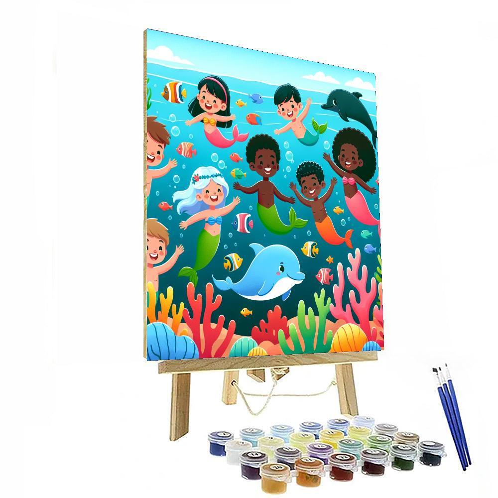 Ocean's Magical Adventure Paint By Numbers Art