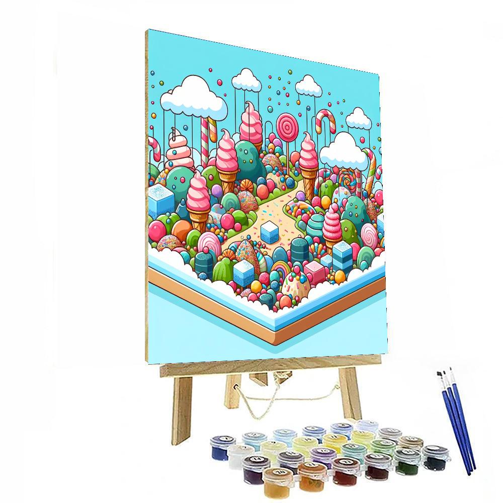 Ice Cream Land Adventure Painting Number Kit