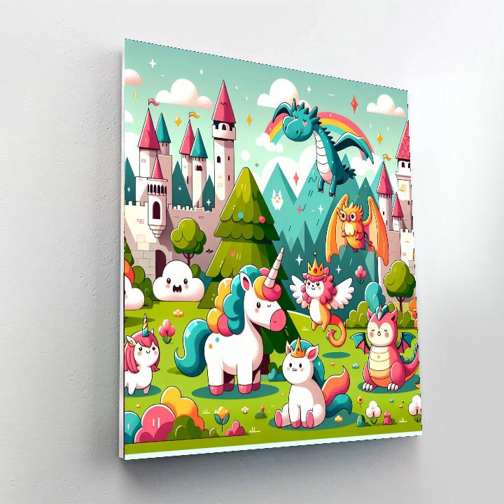 Mythical Kingdom Painting By Numbers Kit