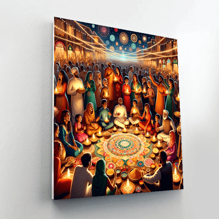 Diwali Festival Painting Number Kit