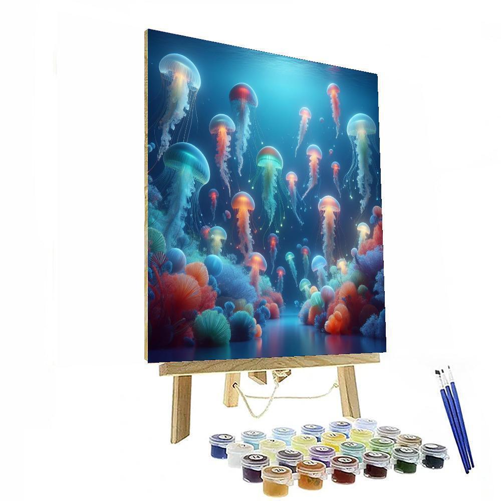 Joyful Jellyfish Dance Numbered Painting Kits