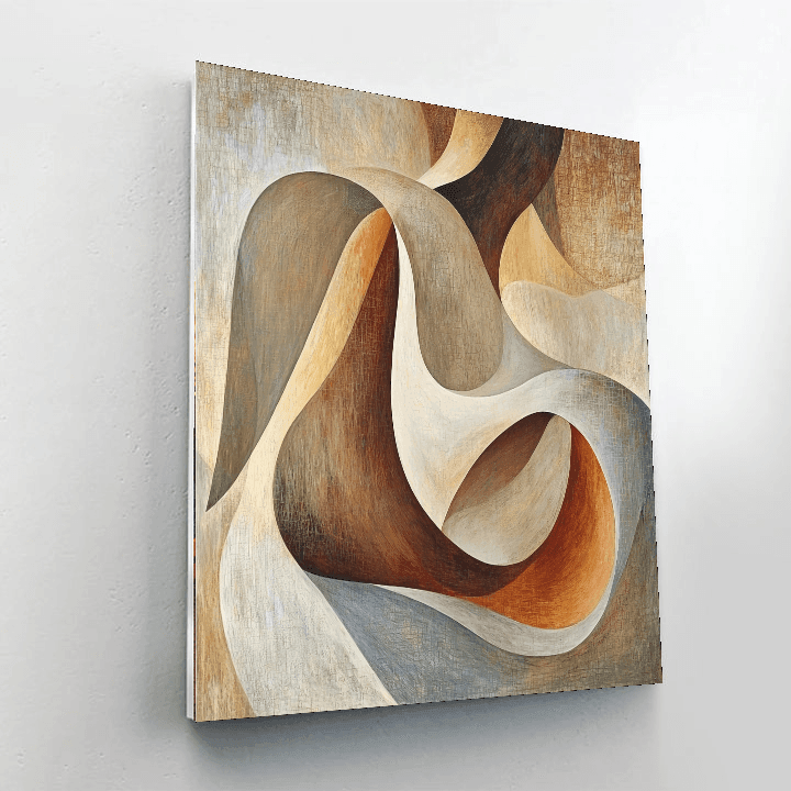 Henry Moore Inspired Sculpted Symphony  Paint By Numbers Art