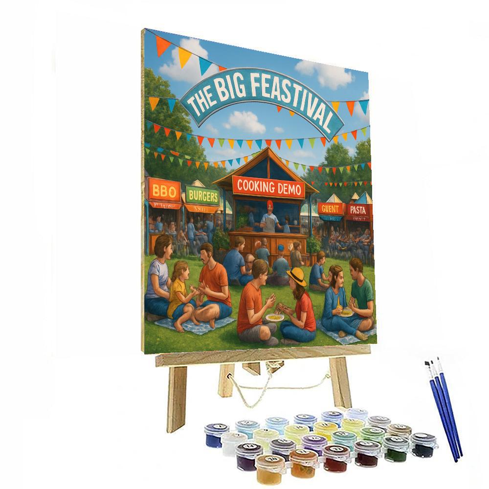 The Big Feastival - Oxfordshire, England Painting Number Kit