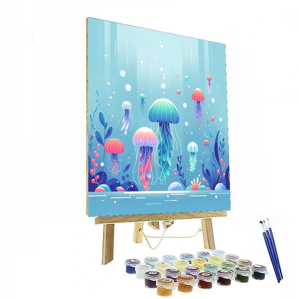 Joyous Jellyfish Jubilee Painting Number Kit