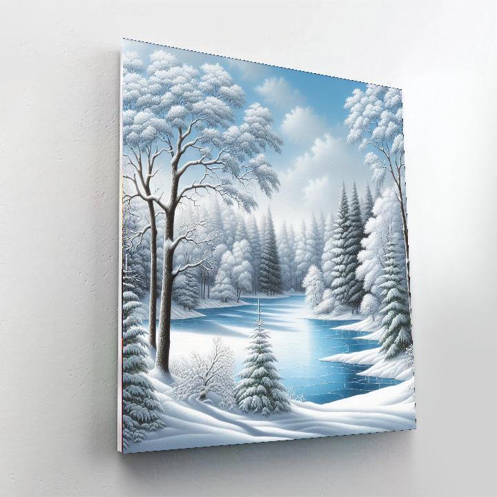Mystical Winter Wilderness Paint By Numbers Art