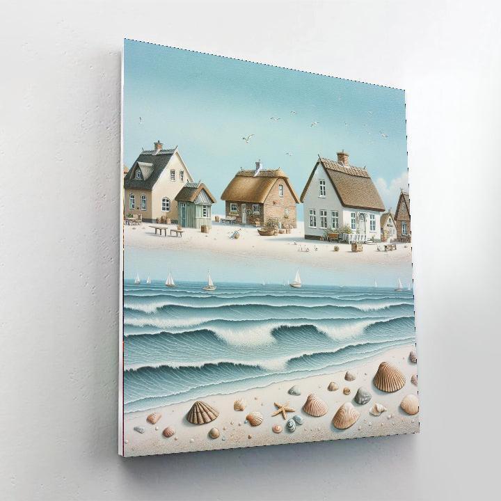 Seaside Cottages Serenity Paint By Numbers Kits