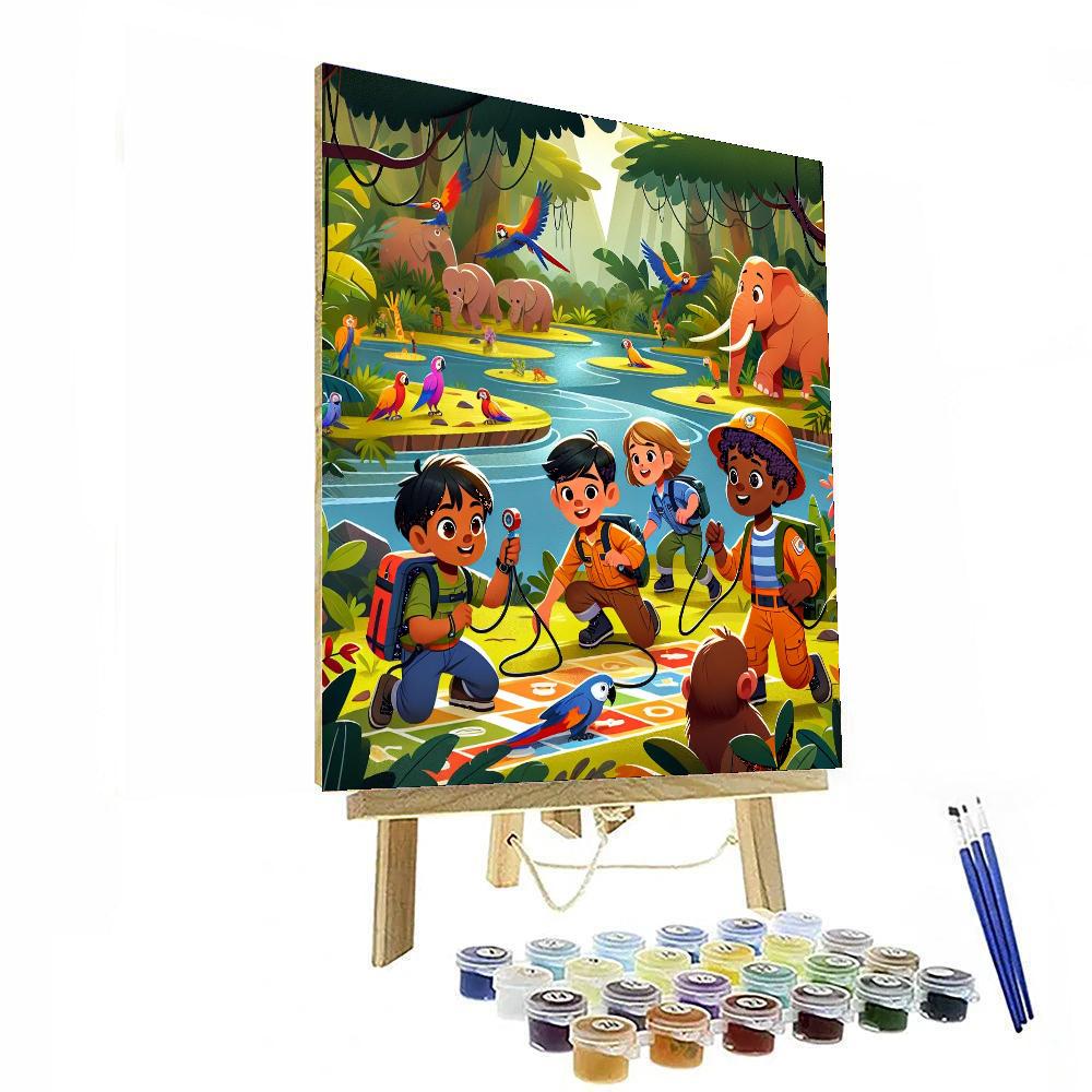 Jungle Rescue Operation DIY Paint By Numbers