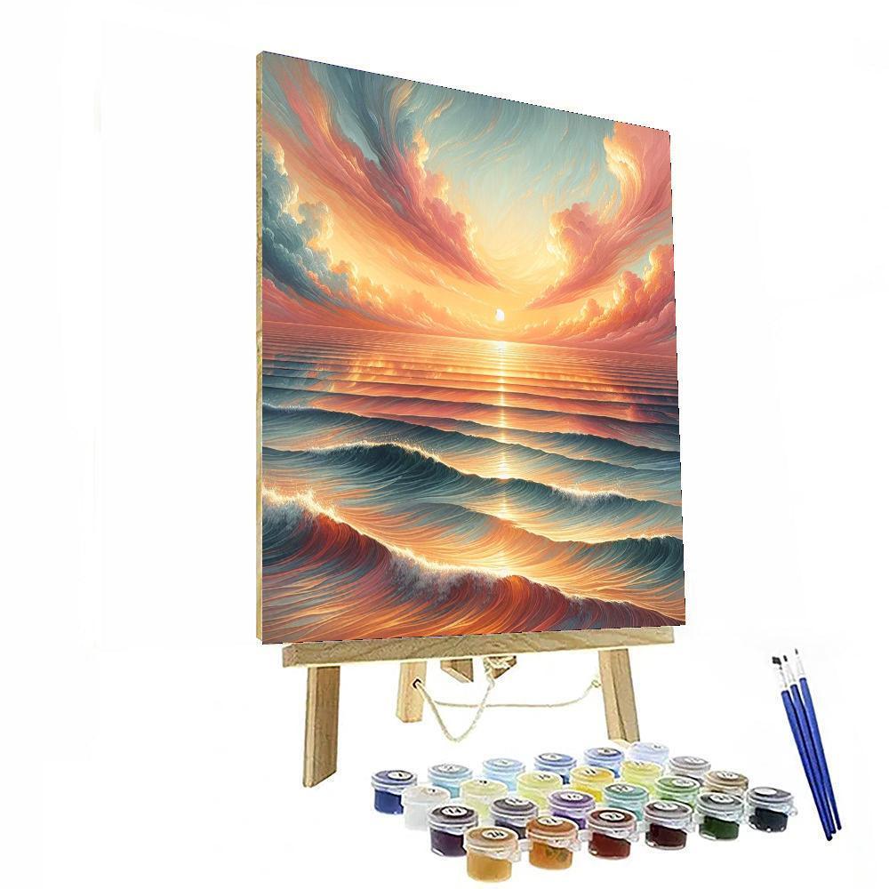 Radiant Summer Sunsets Numbered Painting Kits