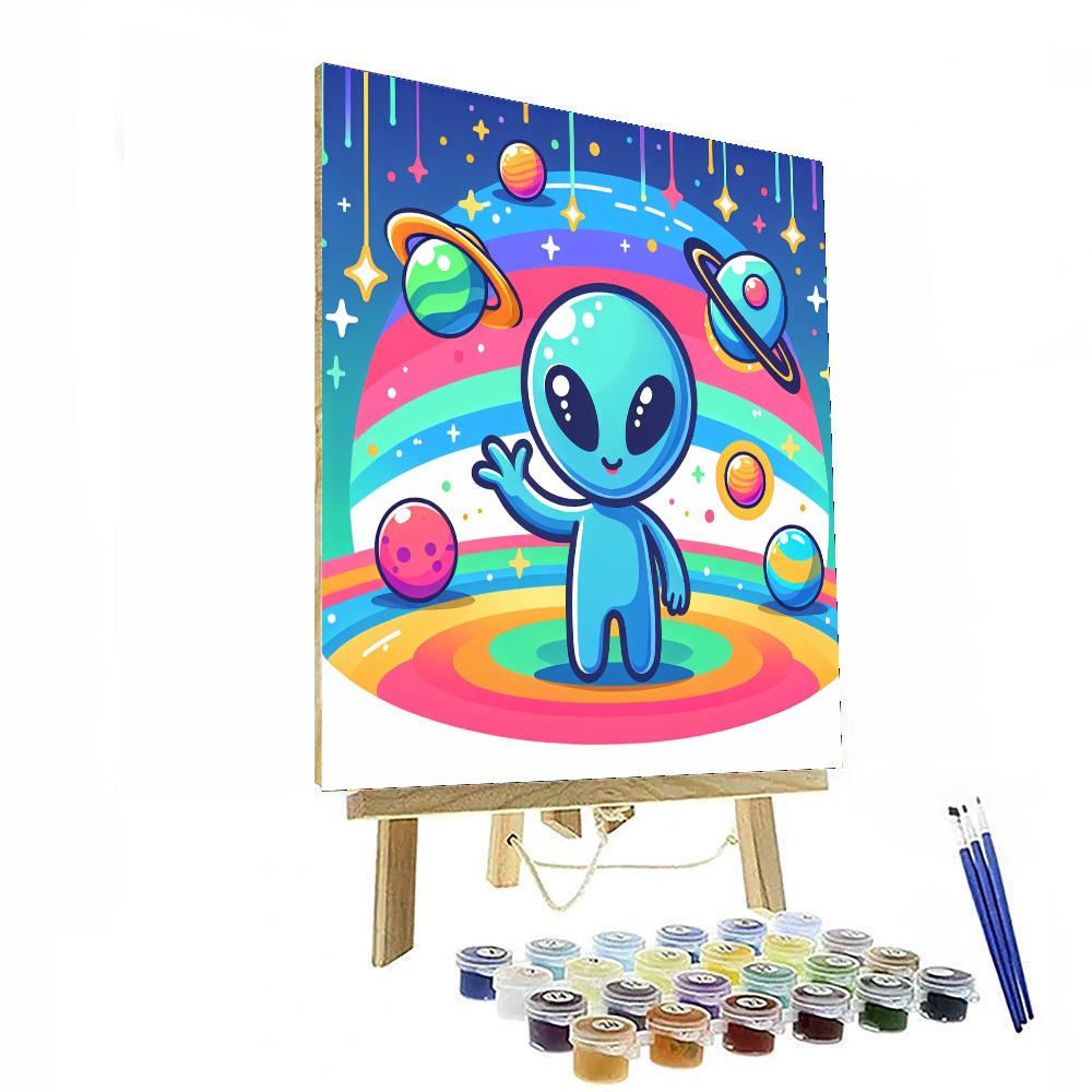 Galaxy Alien Friends Paint By Numbers Kits